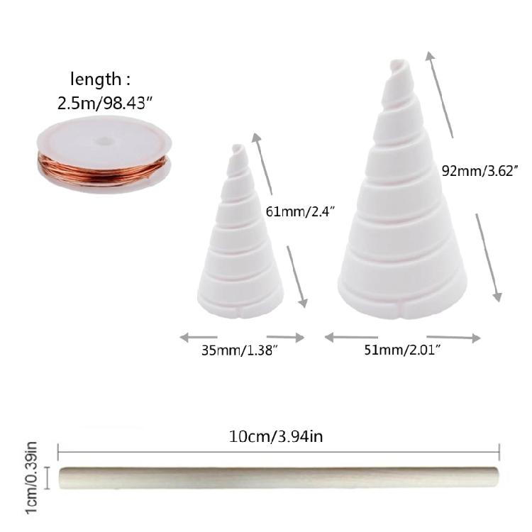 Fibonaccis Coil Winding Jig for Electroculture Gardening Copper Wire Antenna Jig