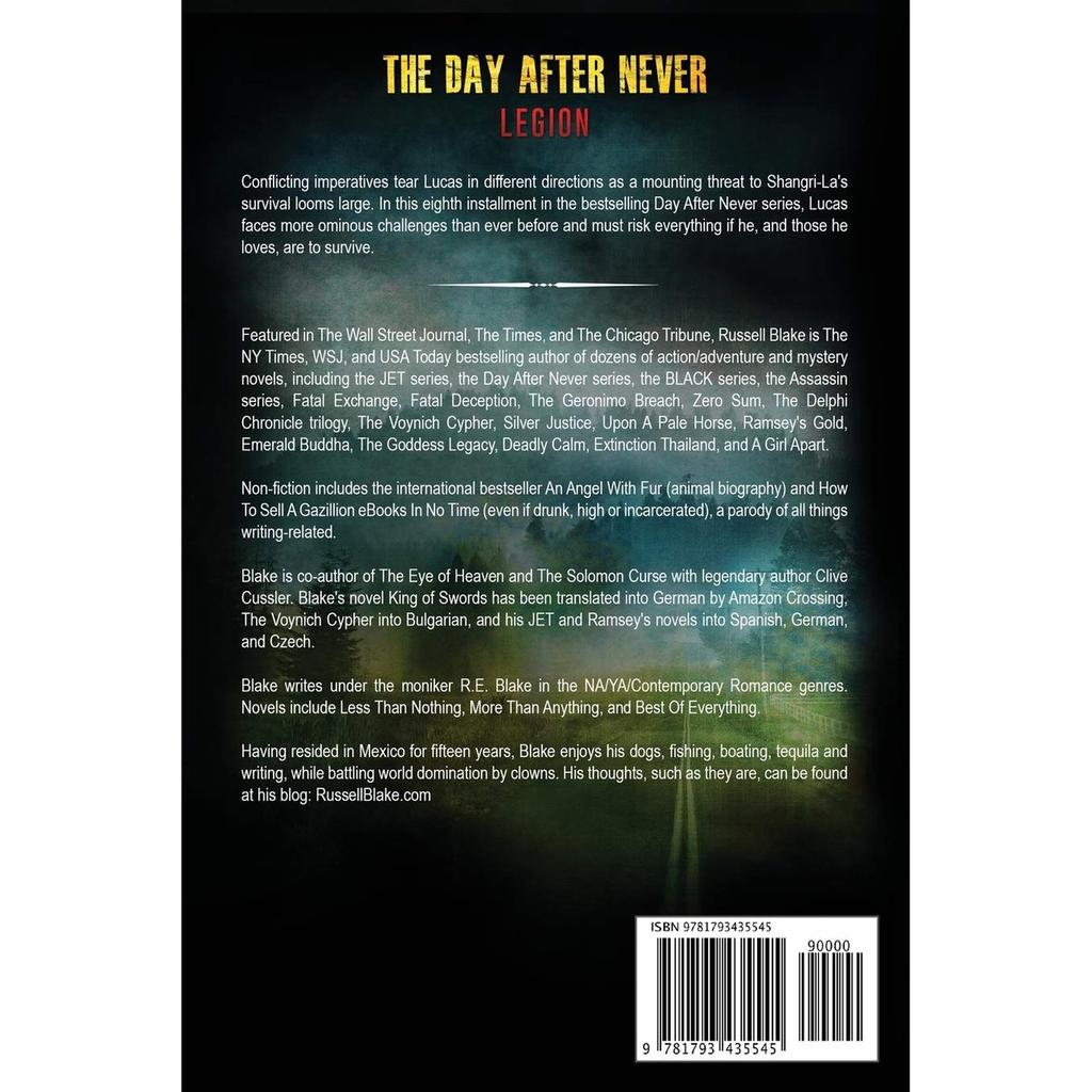 Legion The Day After Never Book 8 Sci-Fi Post-Apocalyptic Fiction Novel
