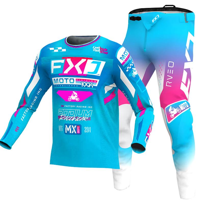 NEW 2026 FXJ Enduro Motocross Jersey and Pants Mx Gear Set Motorbike Clothing Mtb Carracing Suit Off Road Equipment