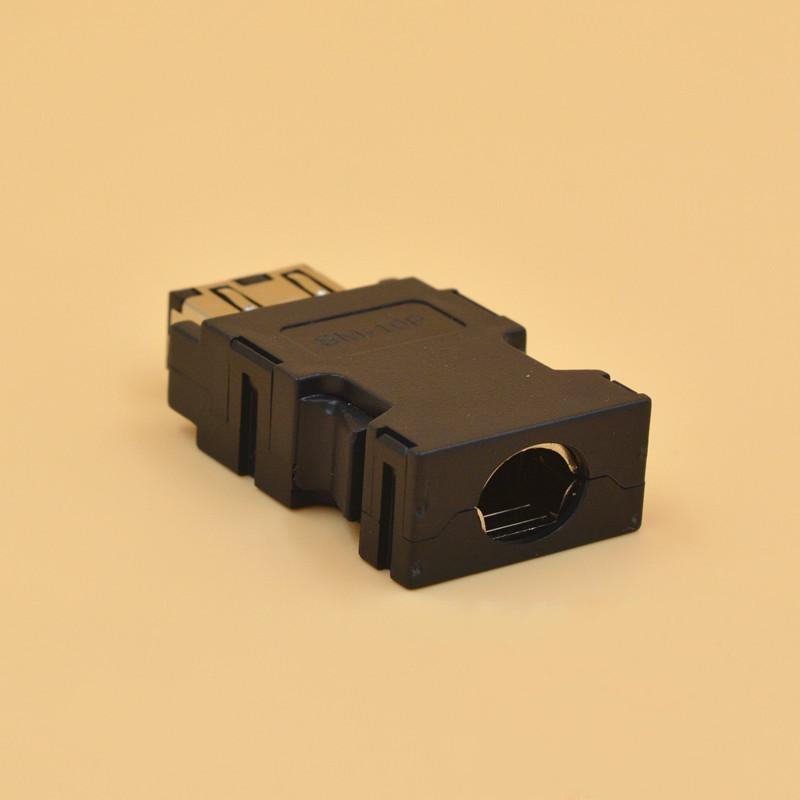 SM-10P-B SM-10PIN 36310 MR-J3CN2 Encoder Connector for J4 J3 JE Servo Motor SM-10P 1394 SM 10P IEEE1394 10Pin