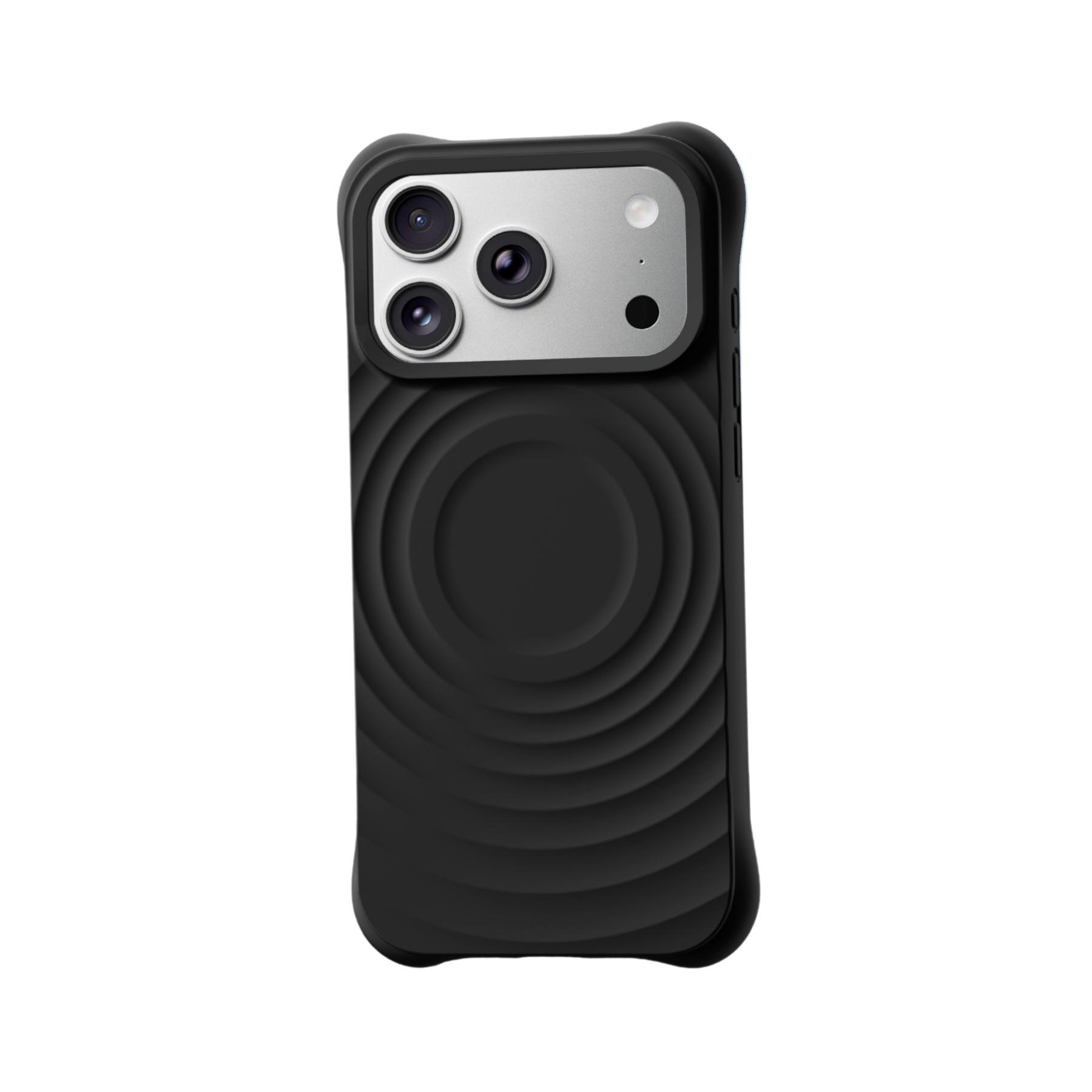 Apple 17 Pro Max Magnetic Wave Pattern Liquid Silicone Protective Case iPhone 17Pro