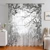 1PC Wildflowers Curtain Home Decoration Spring Floating Window Curtain Suitable for Kitchen, Coffee Shop, Living Room,