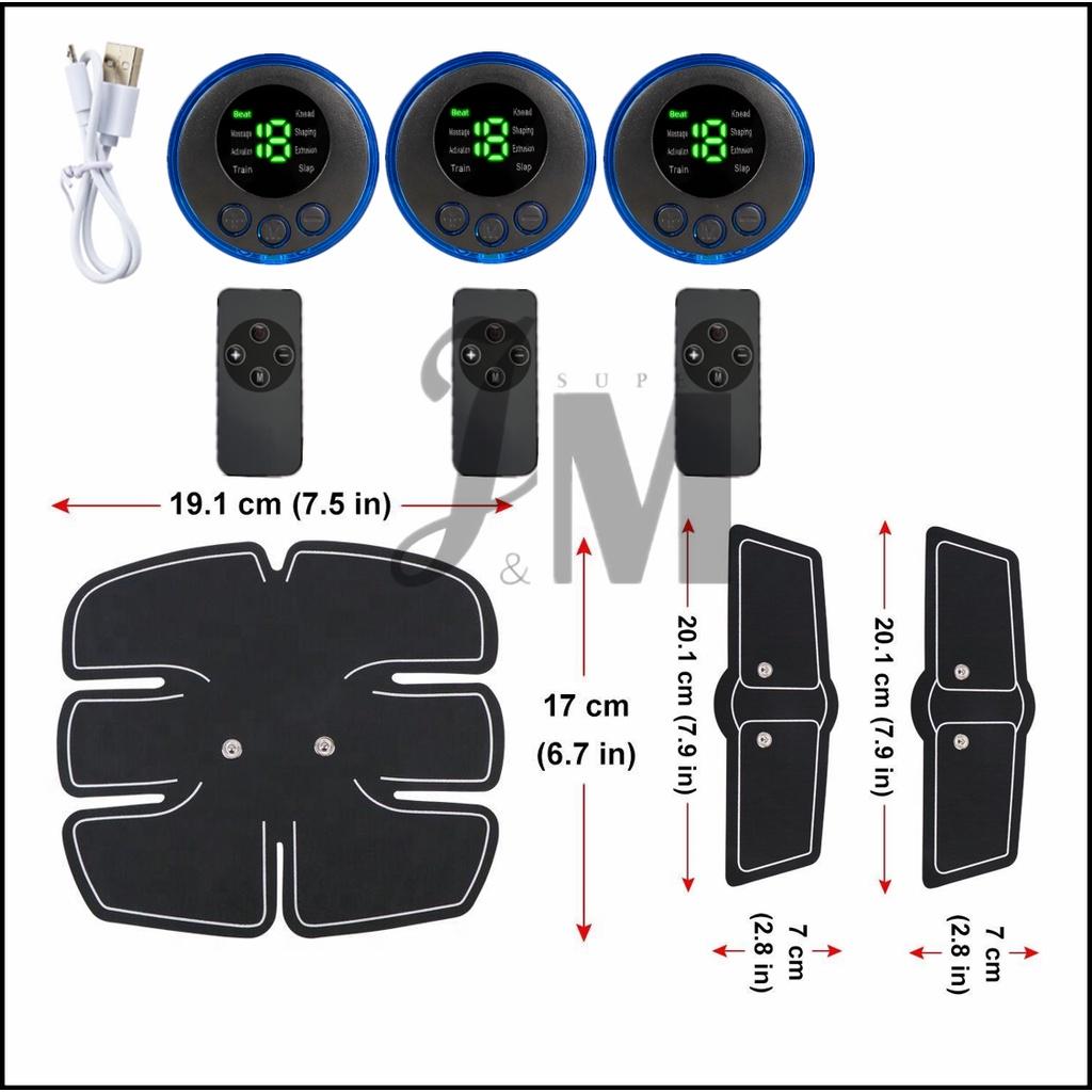 EMS Electric Muscle Stimulator Fitness Massage Abdominal Trainer Toner Body Slimming Massager Home Gym Equiment
