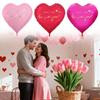 Giant Heart Shaped Aluminum Foil Balloon Oversized Love You Wedding Valentine Party Decoration Romantic Backdrop Proposal Decor