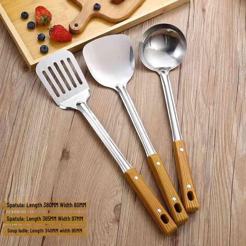 Chahua 3-Piece Stainless Steel Kitchen Utensil Set