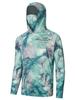 Offshore fishing shirt Men's sun protection long sleeve fishing suit UV protection mask hooded fishing suit