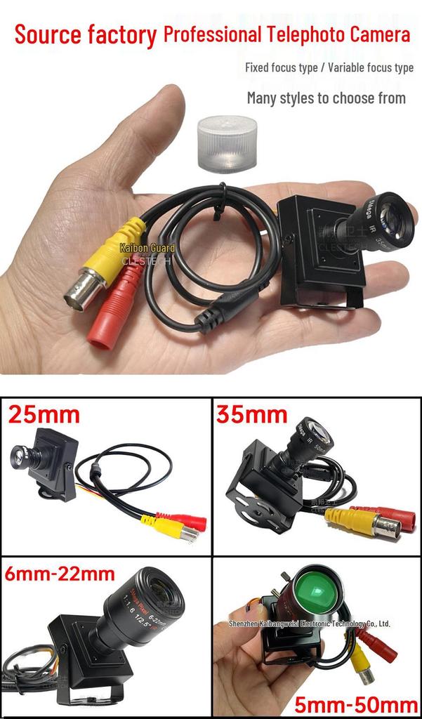 25MM Ultra-Narrow FOV Russian HD Analog 1200TVL RHD Overtaking Camera with BNCAV Connection