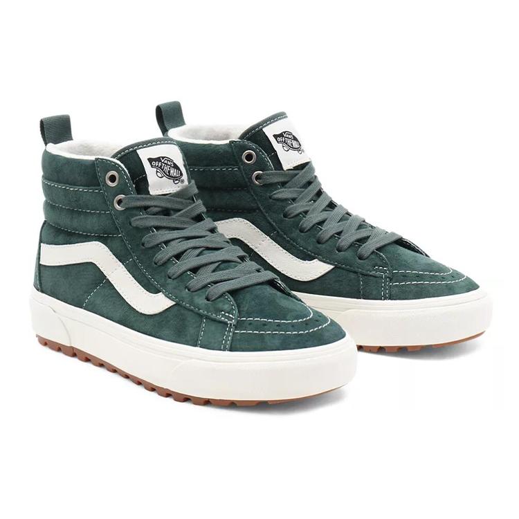 Vans Unisex SK8 HI Mte 1 High Top Sneakers White/Green VN0A5HZYA08