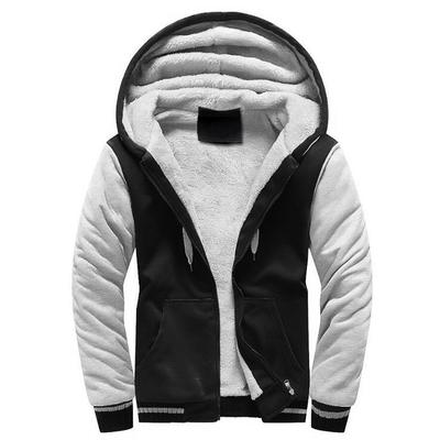 Men's Hoodies Jacket Winter Thick Warm Fleece Zipper Hoodies Coat Casual Tracksuit Sportwear Male Sweatshirts S~ 5XL