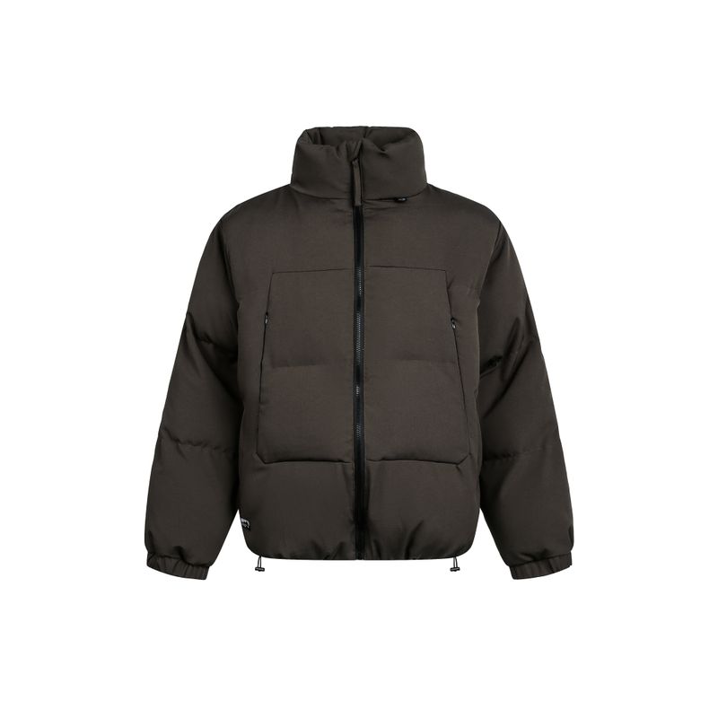 Blaexit 2025 New Men's down Cotton Jacket Winter Thickened Coat with Fleece Warm Cotton Clothing Black Puffer Jacket