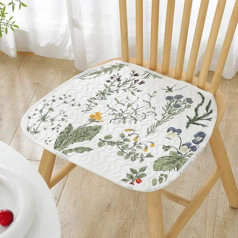 2 Pcs Four Season Universal Office Cushion Anti Slip Pure Cotton Simple Chair Cover Dining Computer Seat Cushion Chair Cushions