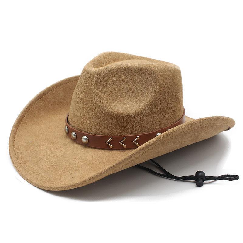 Vintage Brown Denim Hat With Wide Brim For Sun Protection And Breathability