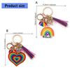 Adorable Heart Key Accessory Playful Tassels Accent Wonderful For Couples Lovers