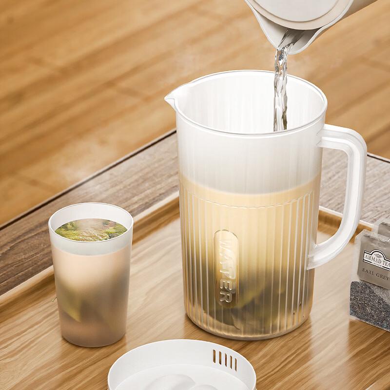 ZISIZ Heat-Resistant Plastic Cold Water Pitcher