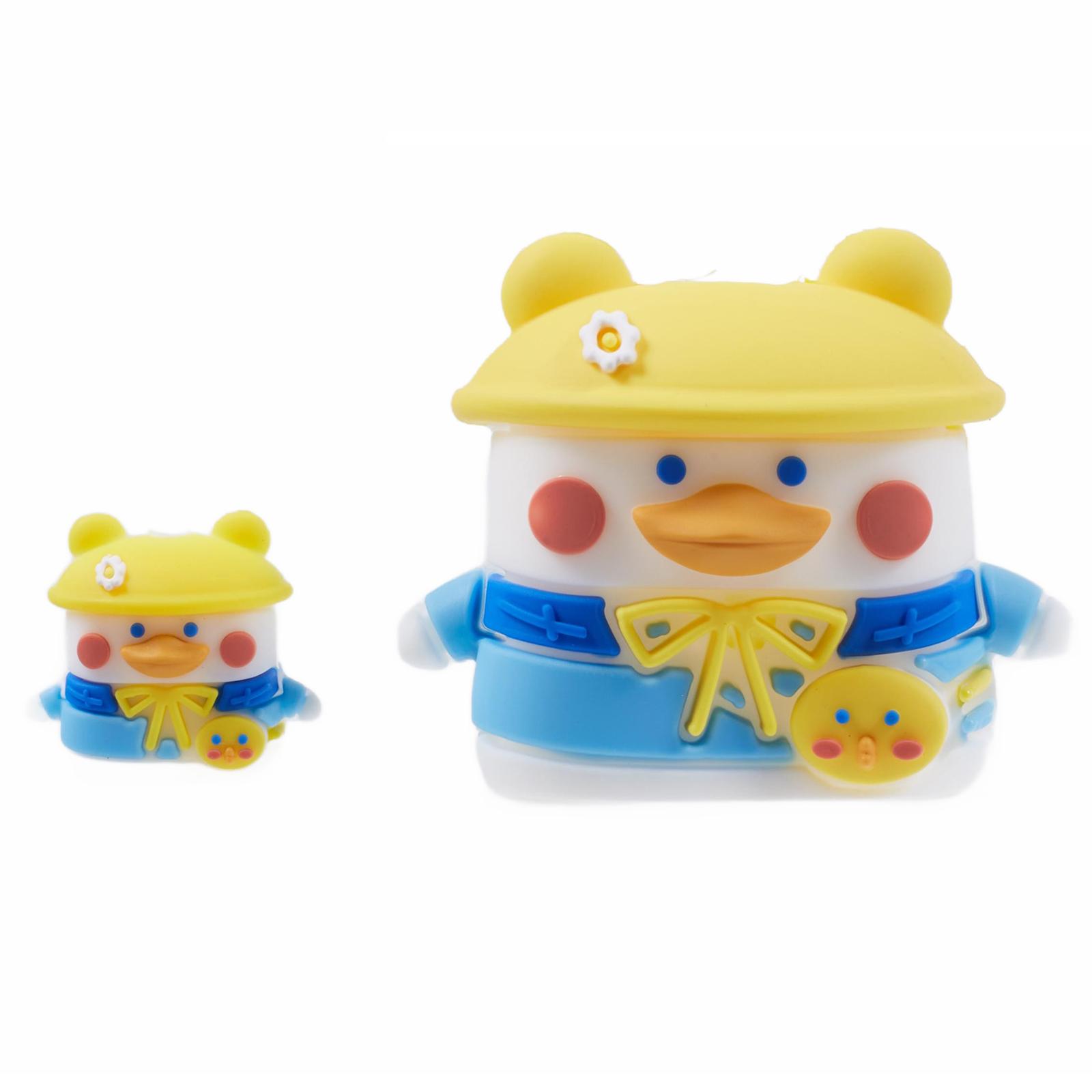 

1 Set Cartoon Hat Duck Protective Case Silicone Adapter Charger Cable Protector Cover for iPhone 18W/20W Charger A