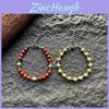 Handmade Red Stone Beaded Bracelet For Couples And Students With Chain Element For Summer 2025