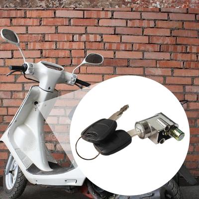 Batterie Zylinderschloss Universal Multifunktion Stabil Diebstahlschutz Radfahren Tragbar mit 2 Schlüsseln