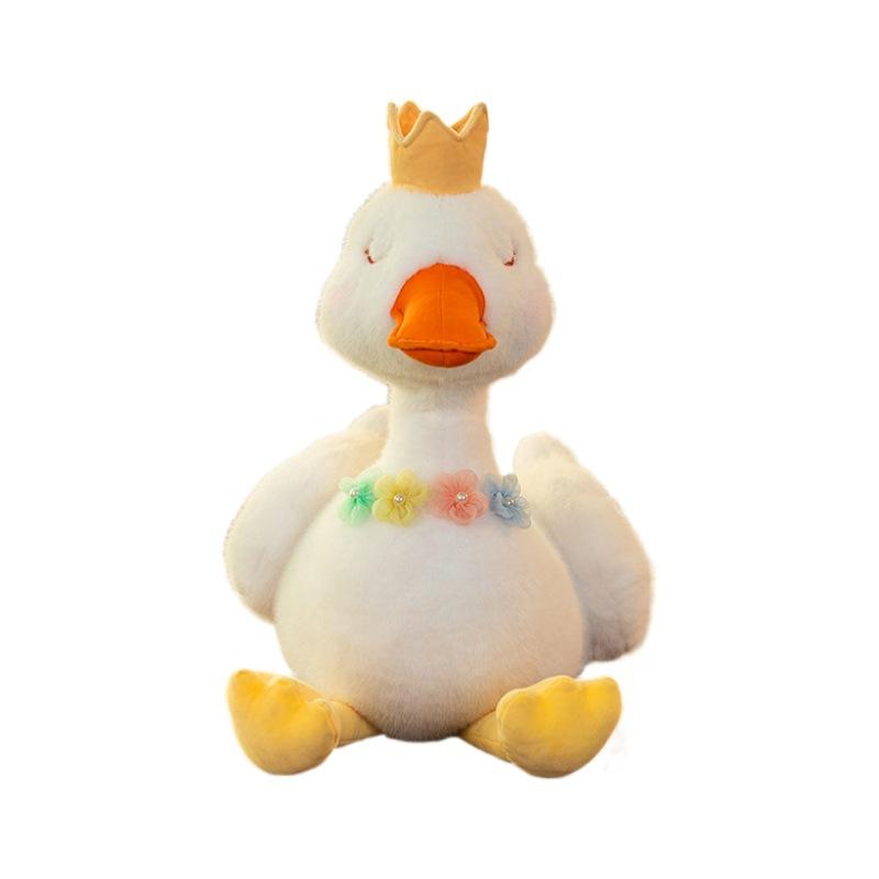 New Cute Big White Goose Doll Creative Plush Toy Swan Doll Children's Doll Little Duck Birthday Gift