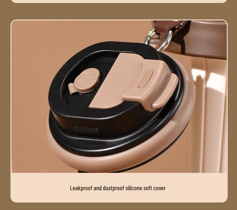 2025 Tragbarer isolierter Titan-Kaffeebecher - Heiß- & Kaltkonservierung