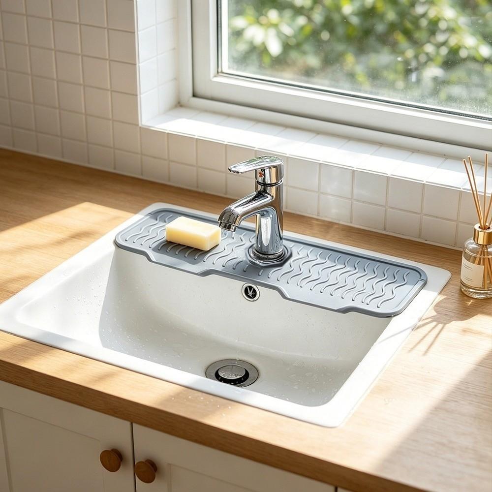 Multi-Functional Faucet Pad 61cm Extra-long Water Drip Tray New Sink Draining Pad Home Use