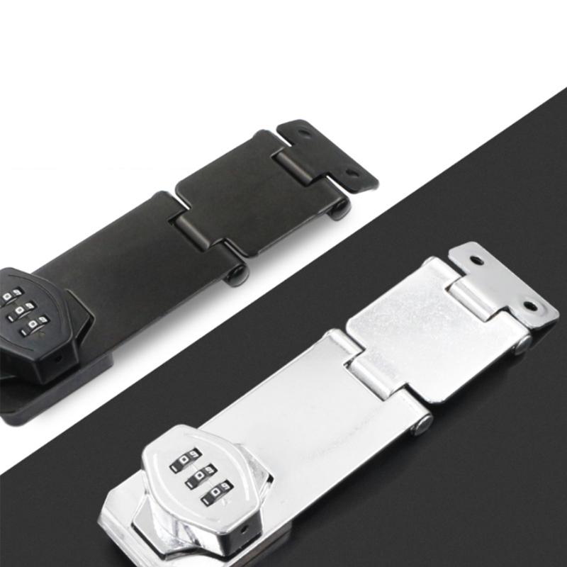 Stylish Without Key Combination Lock Easy Installion Accessory for Cabinet Door with Twist Knob Hasp Latches Designs