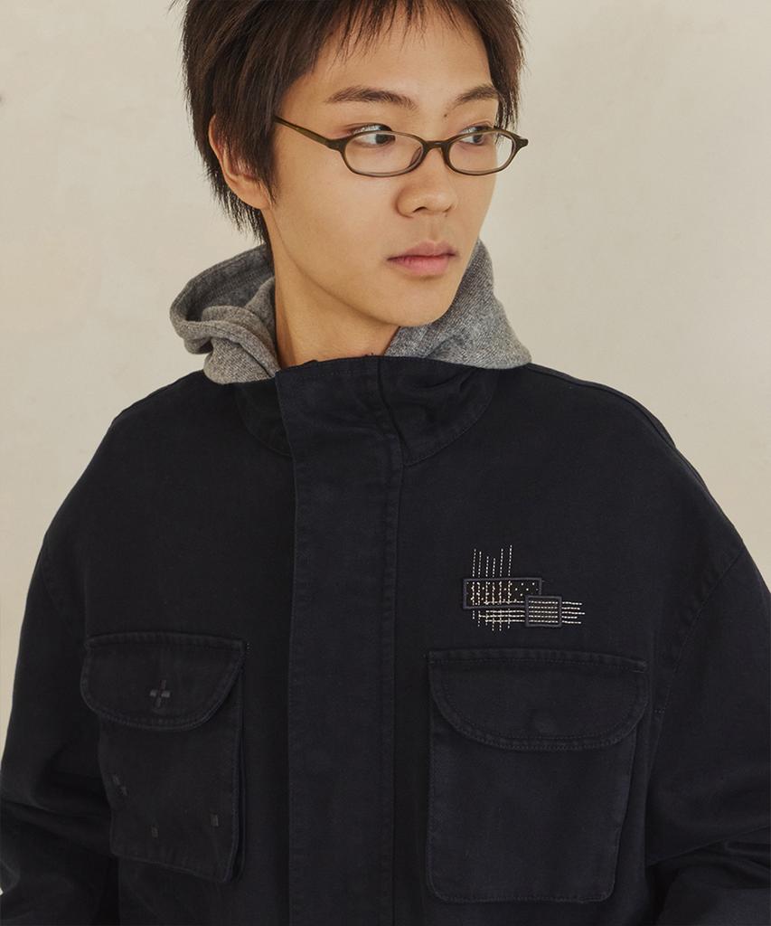 DANDEL Dd Darning Stitch Field Jacket (Navy)