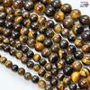 Popular Natural Yellow Tiger Eye Stone Beads for DIY Jewelry Accessories - Round Loose Beads