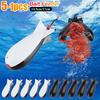1-5PCS Carp Fishing Rocket Feeder Spod Bomb Float Lure Bait Holder Spomb Pellet Rockets Feeders Position Gear Accessories