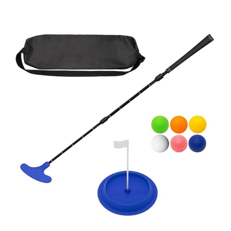 Two Way Golfs Putters with Golfs Ball&Putting Disc Adjustable Length Kids Putters