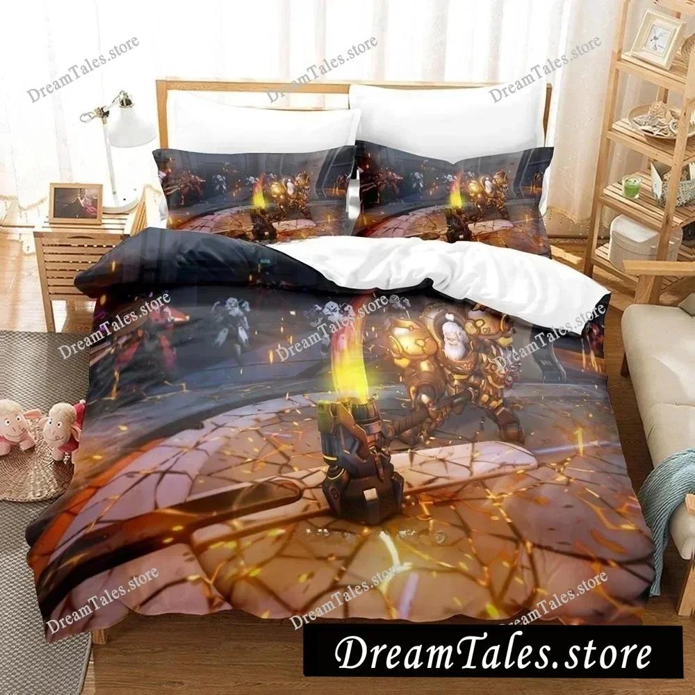 New Overwatch 2 Invasion Bedding Set Single Twin Full Queen King Size Bed Set Adult Kid Bedroom Duvet Cover Sets 3D Print Game
