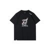 Li Ning Badminton Collection T Shirts Men's Black Crew Neck Moderate Straight Fit AHSR987-2