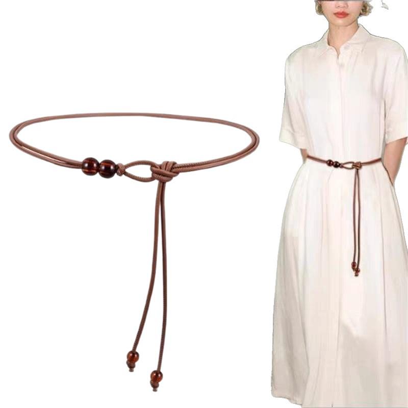 Women's White Decorative Waist Chain for Dresses, Sweaters, and Skirts