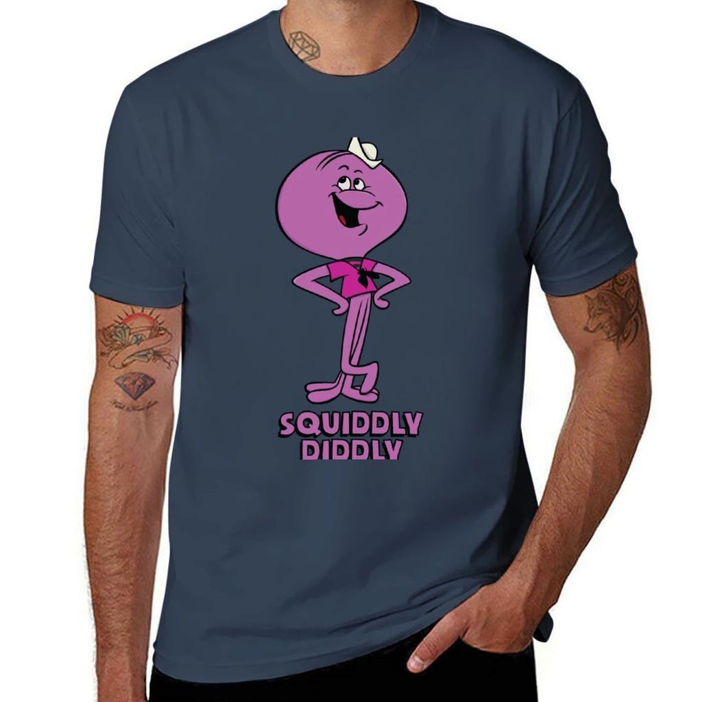 Squiddly Tshirt Fashion Print Casual Short Sleeve