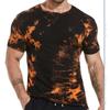Sommer Rundhals bedrucktes Kurzarm Freizeit-Top Herren Damen T-Shirt