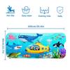 Cartoon Pattern Bathtub Mats Sea Animal 100cm*40cm Bath Shower Mats Drainage Design PVC Non-Slip Bath Mat Shower Use