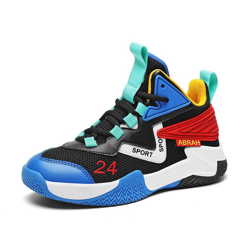 Boys' Wear-Resistant Basketball Training Shoes for Kids