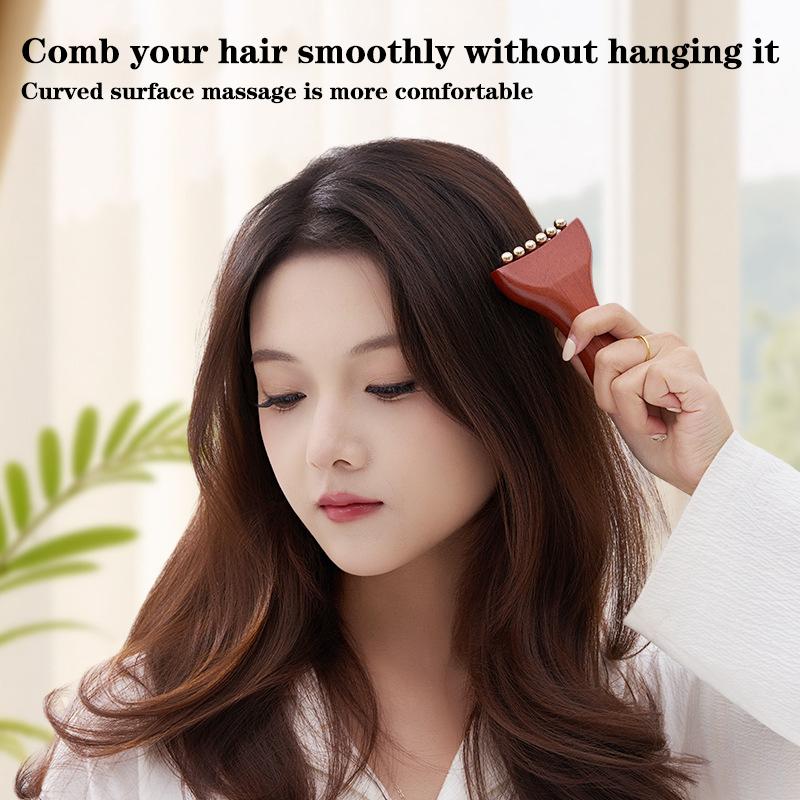 

Wood Brass Gold Bead Facial Lifting Tool Cheek Beauty Massage Gua Sha Lymphatic Drainage Massager Trigger Point Relaxation onesize
