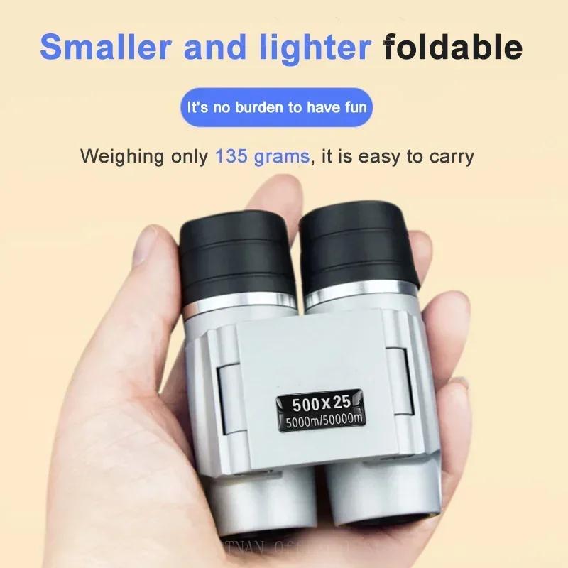 50000M High Power HD Low Light Level Telescope Powerful Binoculars Long Range Professional Mini Portable Outdoor Monocular