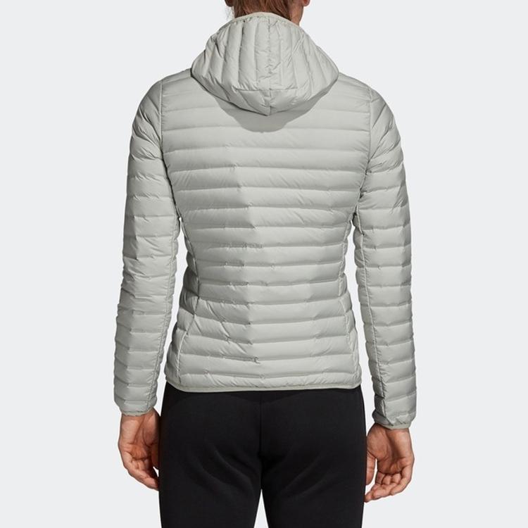 adidas Szőtt Pehelyes Kültéri Kabát Unisex Felsőruházat Ezüstszürke CY8734