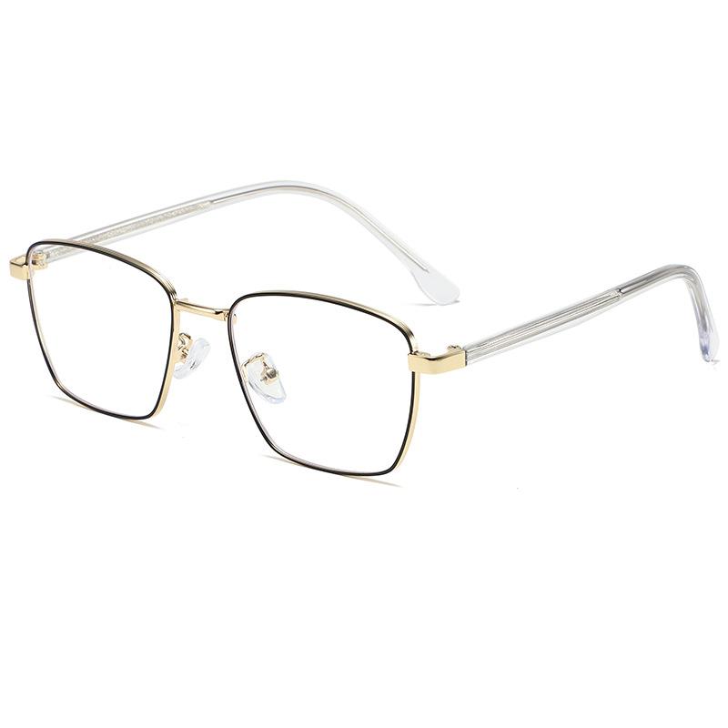 Ultralight Plate Myopia Glasses Frame For Men Anti-blue Light Internet Celebrity Polygonal Retro Frame For Women Myopia Glasses