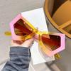 Lunettes de Soleil Dégradé Papillon Protection UV - Style Influenceur Y2K