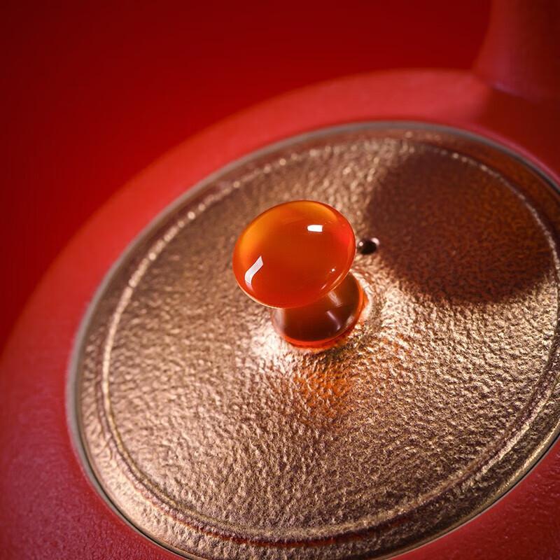 Edenus 'Hongyun Dangtou' Chinese Red Ceramic Tea Set