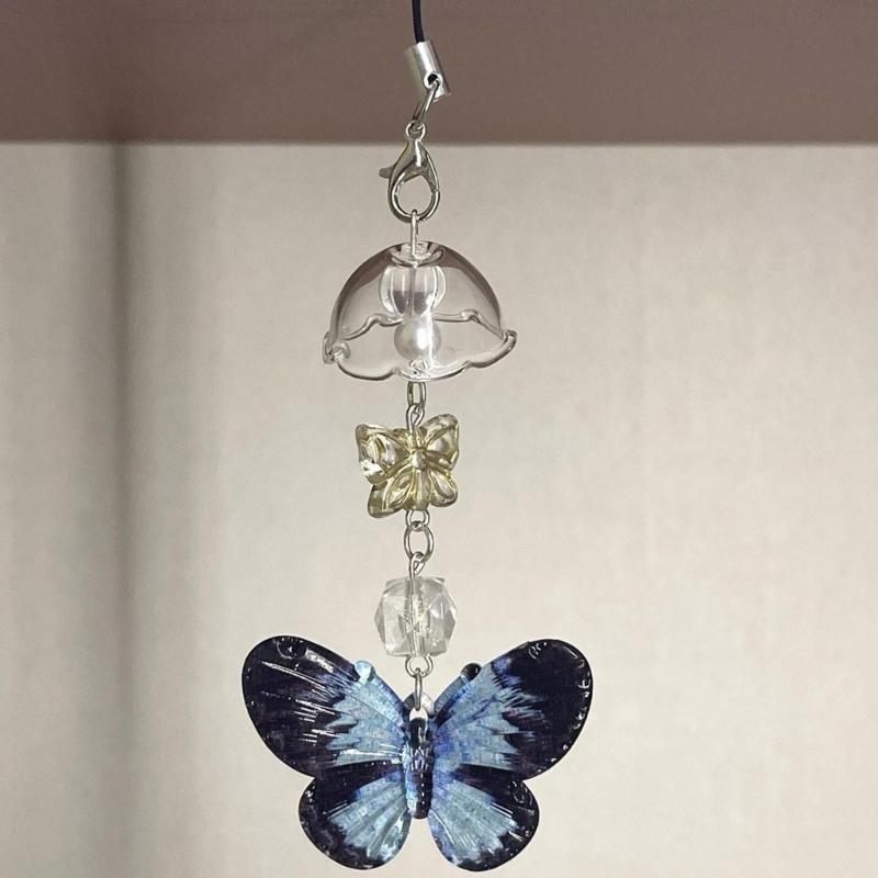 Unique Designs Beaded Phone Charm Stylish Handmade Phone Cord Phone Lanyard Charm For Commuting And Social Event