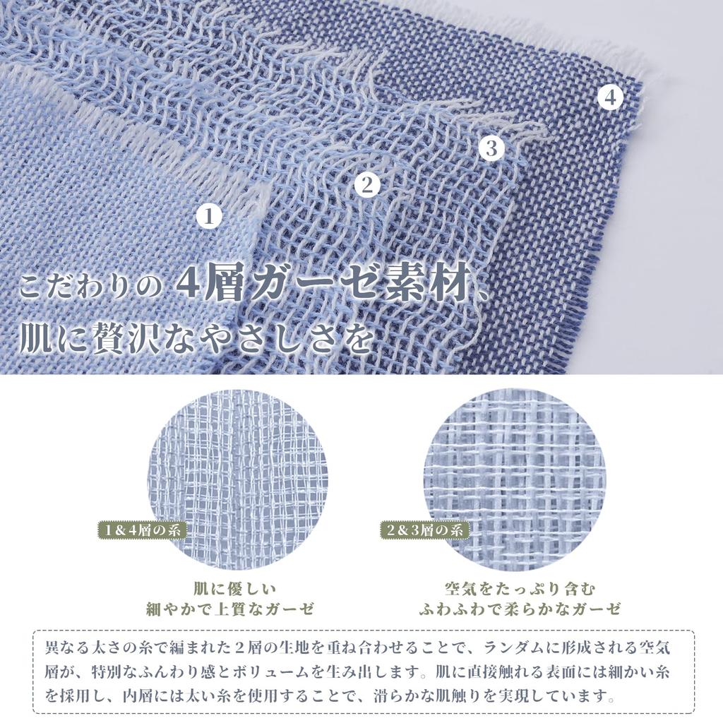 SE Softexly Gauze Perfect for and Dust Small Leaf 180x200cm Blanket, Double/Quadruple, 100% Cotton, Naps, Lightweight, Breathable, Antibacterial,