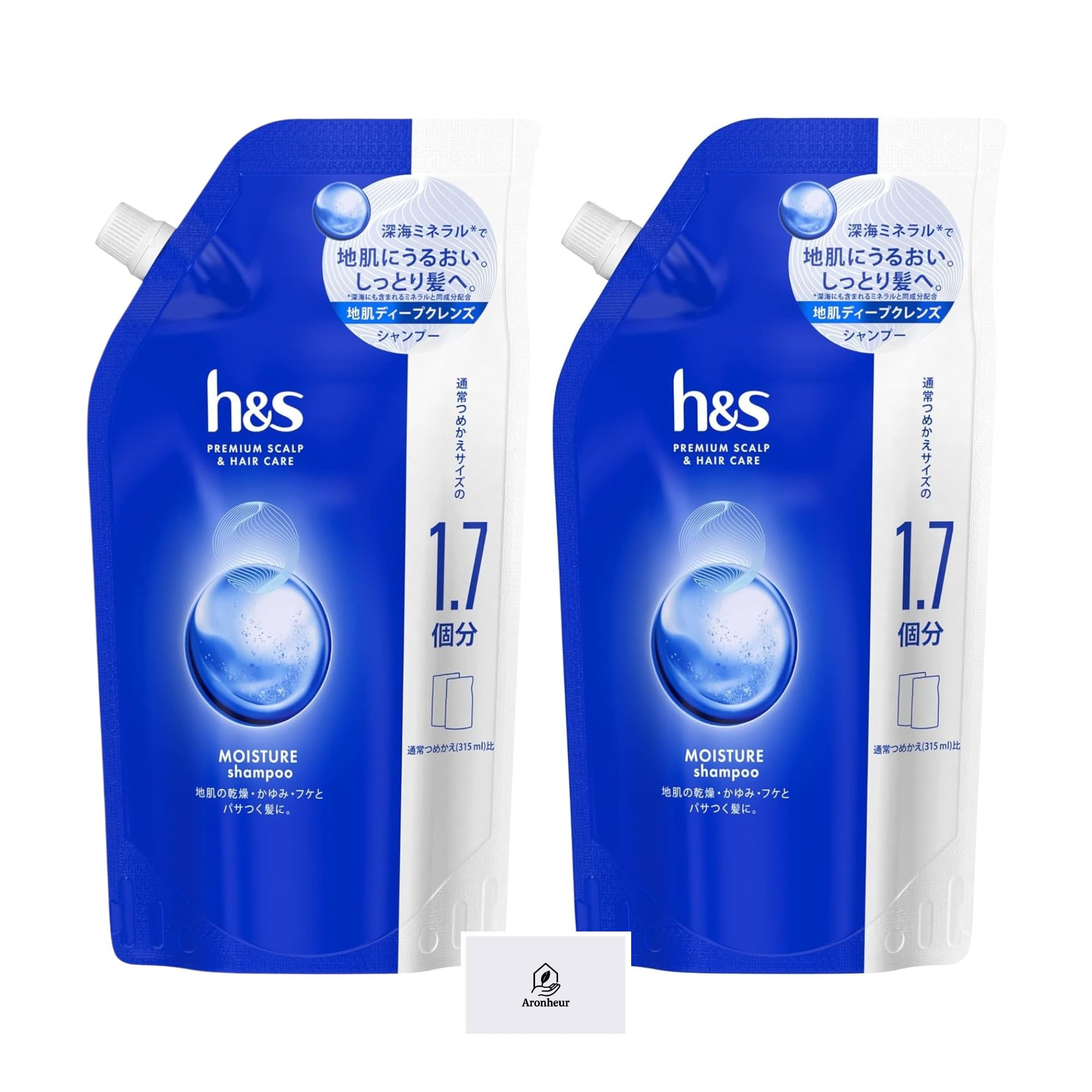 

Увлажняющий Нежный Цветочный и Фруктовый Очень Большой 550 мл Набор из для Сухой Зудливой и Сухой Включает Aronheur Оригинальный Чехол для Маски h&s Шампунь, Аромат, Запасной блок, 2,