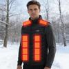 Chaleco Térmico para Hombre 23 Zonas de Calefacción 4 Niveles de Calor Chaqueta Térmica con Protección contra Sobrecalentamiento Lavable a Máquina Chaleco Cálido Eléctrico