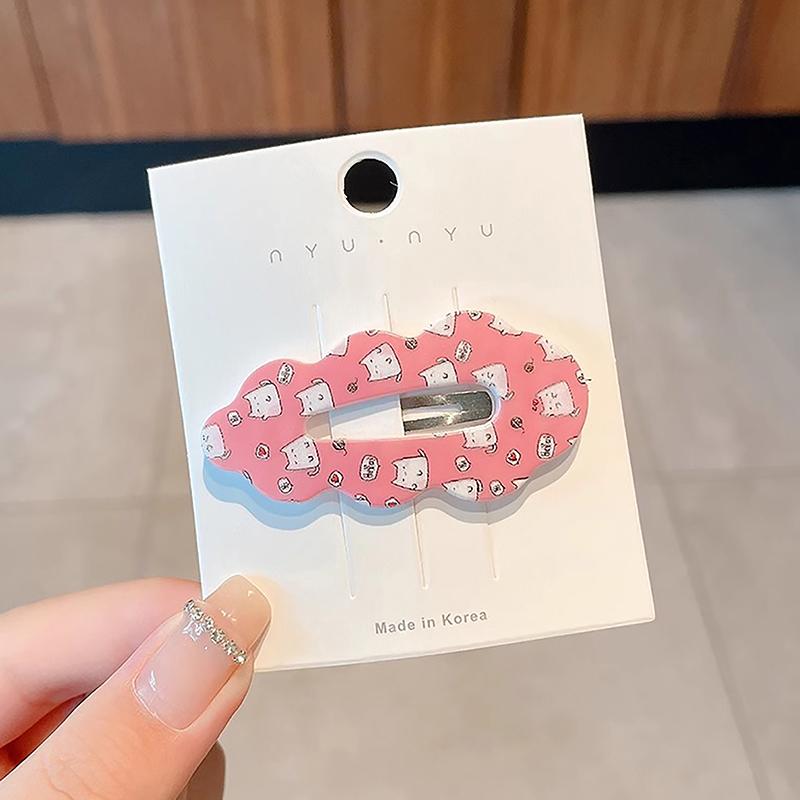 Creative Cartoon Cute Sweet Colorful Hairpin For Women Girls  Kawaii Bangs Hair Clip Side Clip Headwear Hair Accessories