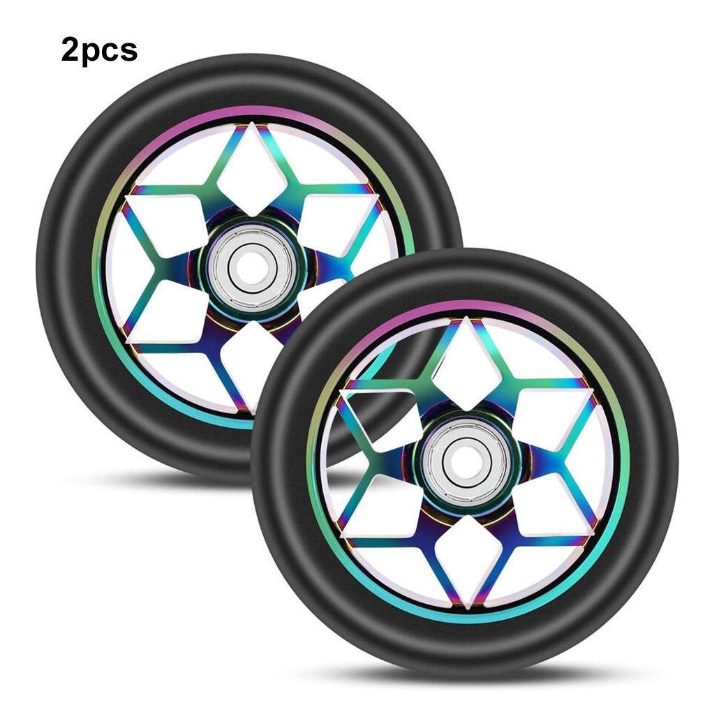 2pack/lot Scooter Wheels With Materials For Long Service Life And Stability Scooter Accessories