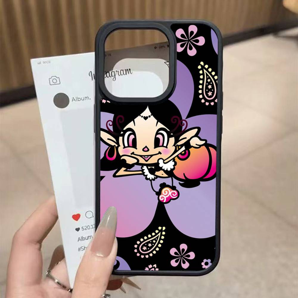 Akubi Girl For iphone 11 12 13 14 15 Pro Max 17 16 Plus Hard PC+TPU Back Cover