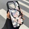 Pink Love Heart For Magsafe Phone Case For iPhone 16 Case iPhone 17 13 15 11 12 14 Pro Max Matte Clear Acrylic Shockproof Cover